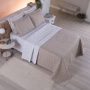 Ver imagem 4 de Cobre Leito Casal Padrão Cristal Percal 200 Fios Bordado 3 Peças - Avela To Decorando