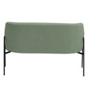 Ver mais imagens de Sofá Namoradeira 02 Lugares 130cm Jade Base Preto Bouclé Verde Claro - Nexta Casa