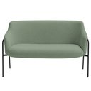 Ver imagem 6 de Sofá Namoradeira 02 Lugares 130cm Jade Base Preto Bouclé Verde Claro - Nexta Casa