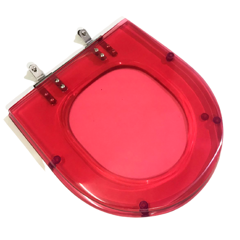 Assento Sanitario Riviera Poliéster Pink Translucido Celite