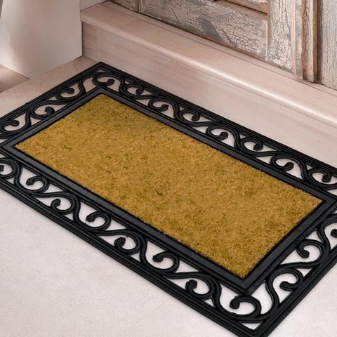 Capacho Antiderrapante Fibra de Coco Imperial 45x120cm - Kacyumara Imperial 45x120