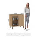 Ver imagem 2 de Balcão de Cozinha Canto Reto 80cm 1 Porta sem Tampo Slim Luciane Móveis