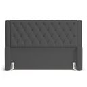 Ver imagem 3 de Cabeceira Cama Box King Size Atena 215cm Capitonê com Frame Suede Cinza - Desk Design