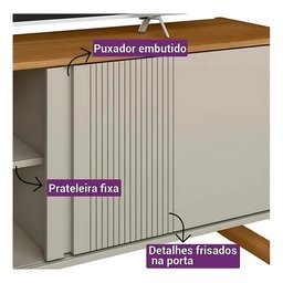 Rack Gold 141cm para Tv de até 55 Polegadas com 1 Porta:natoffwh - 4