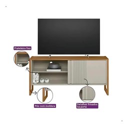 Rack Gold 141cm para Tv de até 55 Polegadas com 1 Porta:natoffwh - 6