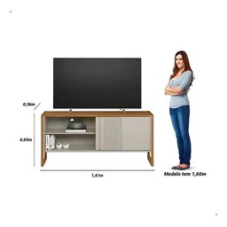 Rack Gold 141cm para Tv de até 55 Polegadas com 1 Porta:natoffwh - 2