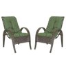 Cadeiras 2Un para Jardim Lazer Edicula Varanda Descanso Fibra e Tramas Napoli Plus Pedra Ferro A30 - 1