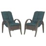 Cadeiras 2Un para Jardim Lazer Edicula Varanda Descanso Fibra e Tramas Napoli Plus Pedra Ferro A09 - 1