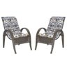 Cadeiras 2Un para Jardim Lazer Edicula Varanda Descanso Fibra e Tramas Napoli Plus Pedra Ferro A25 - 1
