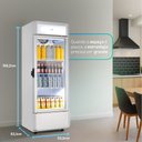 Ver imagem 4 de Refrigerador Expositor Vertical Hq 200 Litros Frost Free Branco Hq-200revpvff