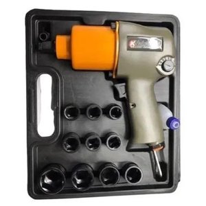 Chave de Impacto Pneumática 1/2 Industrial 17pçs 79kgf