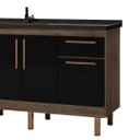 Ver imagem 3 de Gabinete de Cozinha Avelato 5 Portas Armário de Pia 174cm:avelato/preto