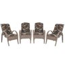 Cadeiras 4Un para Jardim Lazer Edicula Varanda Descanso Fibra e Tramas Napoli Plus Argila A36 - 1