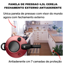 Panela de Pressão Mta Externa Antiaderente c/Visor 4,5L Cereja 6601 - Vermelho - 2