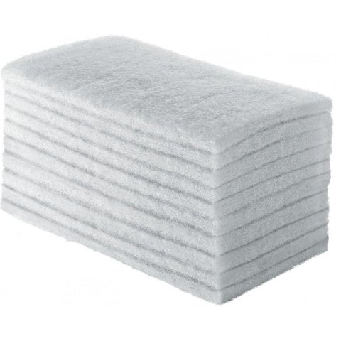Kit 25 Unidades Fibra De Limpeza Leve Branca Macia Não Risca SuperPro Bettanin Porcelana Inox Vidro