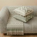 Ver imagem 1 de Kit Manta e Almofadas Decorativas para Sofá Imperial Verde Relva - Nexta Casa