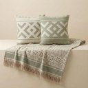 Ver imagem 3 de Kit Manta e Almofadas Decorativas para Sofá Imperial Verde Relva - Nexta Casa