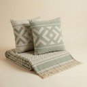 Ver imagem 4 de Kit Manta e Almofadas Decorativas para Sofá Imperial Verde Relva - Nexta Casa