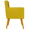 Namoradeira Beatriz Pés Palito Mel Suede Amarelo - ADJ Decor - 2