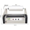 Ver imagem 3 de Plastificadora P380 Com Suporte Bobina Fosco Bopp 35cm 110V MR Maquinas