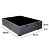 Cama Box Baú Casal Sintético Sereneprime Cinza 138x188x44 - 6