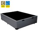 Ver imagem 5 de Cama Box Baú Casal Sintético Sereneprime Cinza 138x188x44