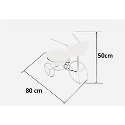 BICICLETA COM VASOS PLANTA TRICICULO JARDIM FLORES BGPLASTICOS BGCI AREIA 001 - 12