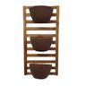 Kit Jardim Vertical 100 x 50 com 3 Vasos Chocolates - 2