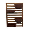 Kit Jardim Vertical 100x70 com Vasos e Jardineiras Chocolate - 1