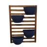 Kit Jardim Vertical 100 x 70 com 4 Vasos Azuis - 1