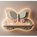 Ver imagem 1 de Prateleira Iluminada Borboleta