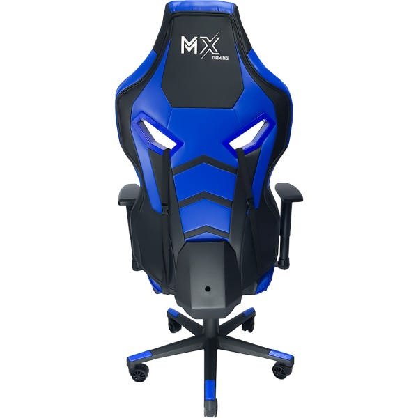 Cadeira Gamer Mx9 Giratória Preto/Azul - 4