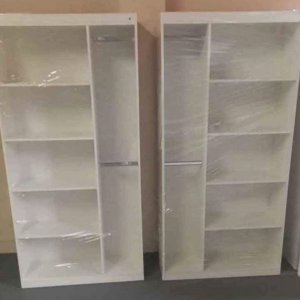 Prateleira Com Cabideiro Duplo Lateral Branco 185X92X32Cm - Deep