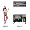 Ver imagem 7 de Armário De Cozinha Compacta 120cm Cinza Nice 01 Cinza