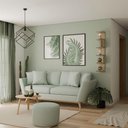 Ver imagem 3 de Prateleira de Canto Lyra 5 Nichos Decorativos Carvalho para Sala Quarto Livros