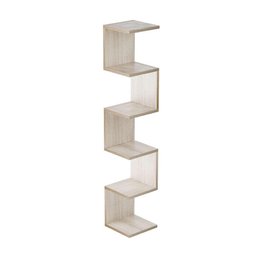 Prateleira de Canto Lyra 5 Nichos Decorativos Carvalho para Sala Quarto Livros - 4 Prateleira de Canto Lyra 5 Nichos Decorativos Carvalho para Sala Quarto Livros - 4