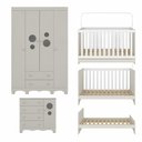 Ver imagem 7 de Quarto de Bebê Completo com Berço Americano 3 em 1 Suspiro Multimóveis MP4616 - Off White