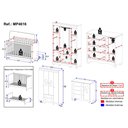 Ver imagem 4 de Quarto de Bebê Completo com Berço Americano 3 em 1 Suspiro Multimóveis MP4616 - Off White