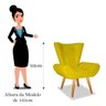 Poltrona Camila Corano Amarelo - ADJ DECOR - 5