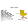Poltrona Camila Corano Amarelo - ADJ DECOR - 4