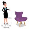 Poltrona Camila Suede Roxo - ADJ DECOR - 5