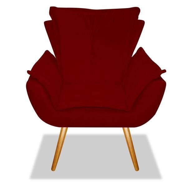 Poltrona Emilia Corano Bordô - ADJ DECOR - 2