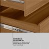 Guarda Roupa Casal 6 Portas e 4 Gavetas Venice - Amêndola Touch/off White - 6