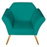 Poltrona Marcela Suede Azul Turquesa - ADJ DECOR - 4