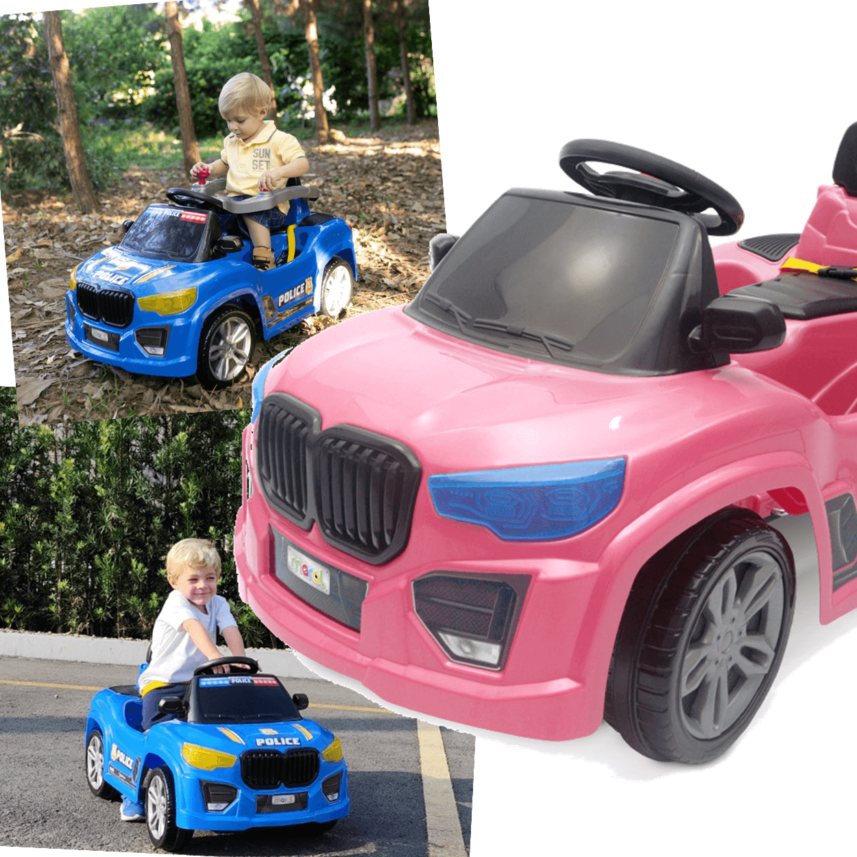 Carrinho de Passeio e Pedal Infantil Maral Bm Car Rosa 30kg - 3