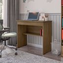 Ver imagem 1 de Escrivaninha para Quarto Pequena com Prateleira e Gaveta Vitoria - Freijó