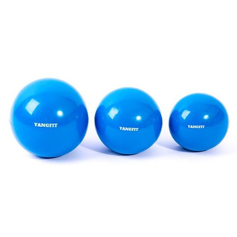 Kit Bolas Tonificadoras Toning Ball 1kg 2kg e 3kg Yangfit