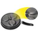 Ver imagem 2 de Frigideira Especial Antiaderente 3 Ovos com Tampa de Vidro Nº 22