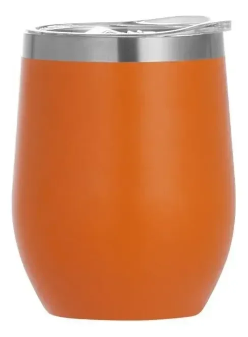 Copo Térmico Beer Pints com Tampa 360ml:laranja - 2
