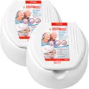 Ver imagem 1 de Jogo 2 Assentos Sanitários Elevado 13,5cm Branco - Mebuki